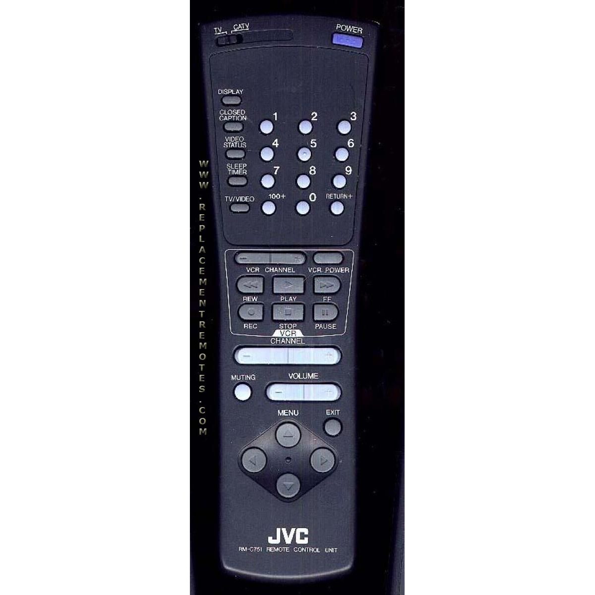 JVC RMC751 TV Remote Control