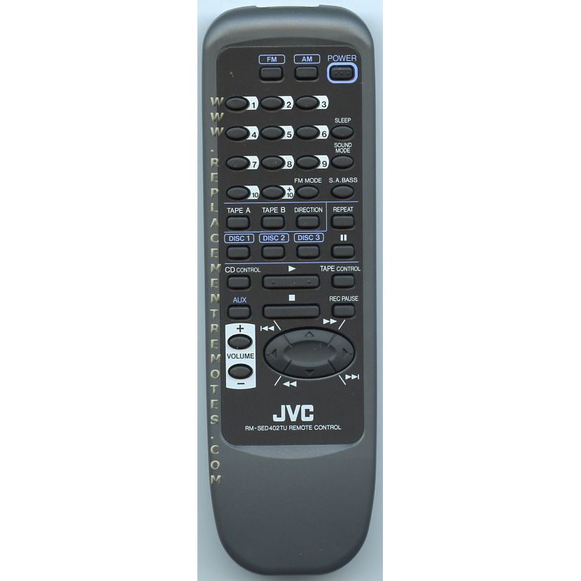 JVC RMSED402TU Audio Remote Control