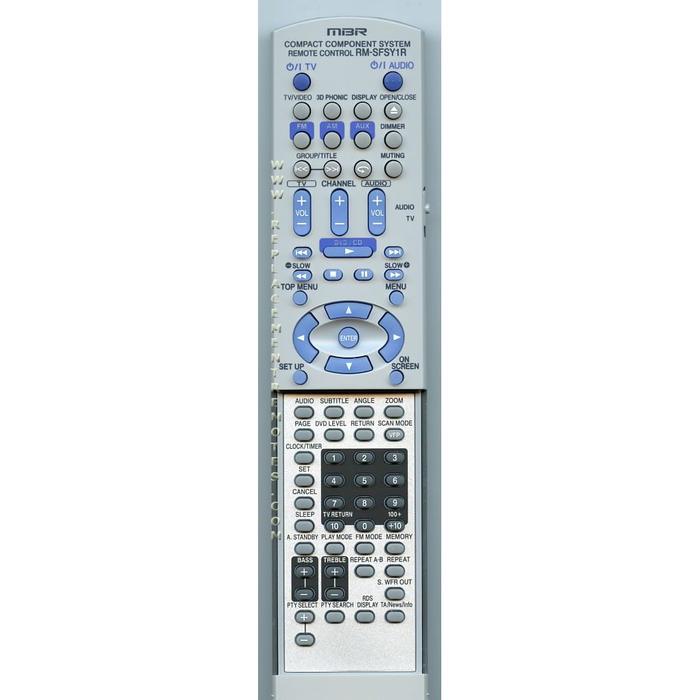 JVC RMSFSY1RW2 Home Theater Remote Control