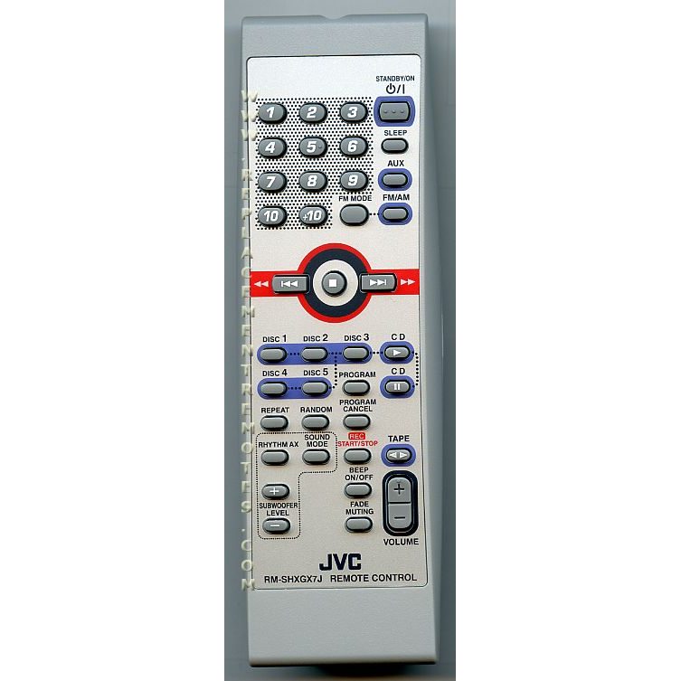 JVC RMSHXGX7J Audio Remote Control