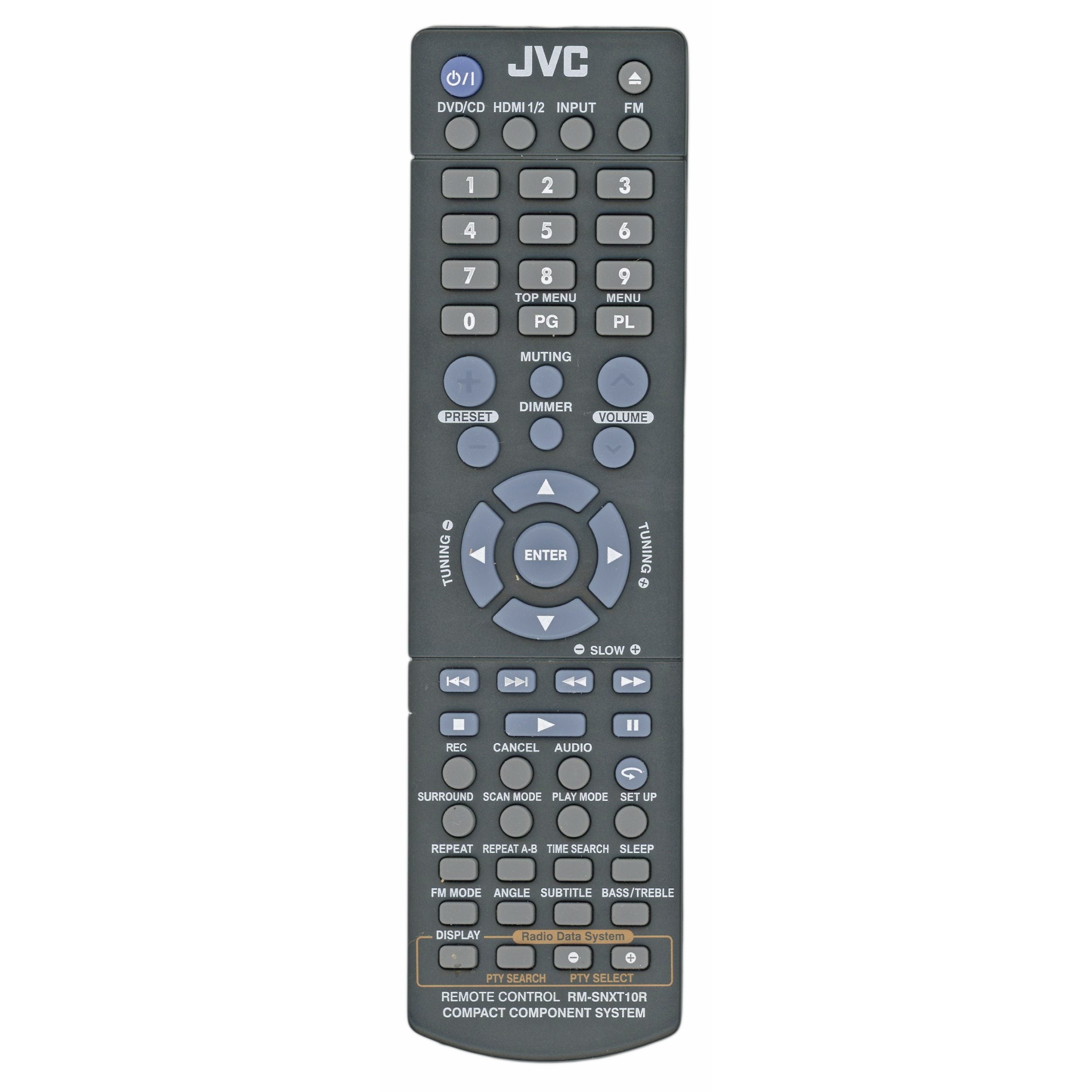 JVC RMSNXT10R Compact Component System Audio Remote Control - RMSNXT10R