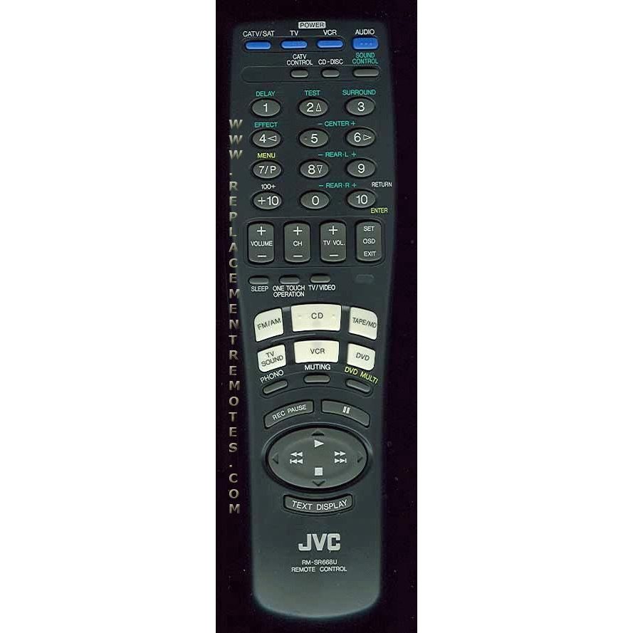 Control remoto del receptor JVC RMSR668U