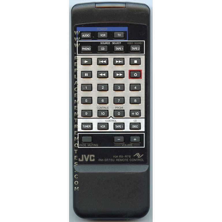 JVC RMSR76U Audio Remote Control