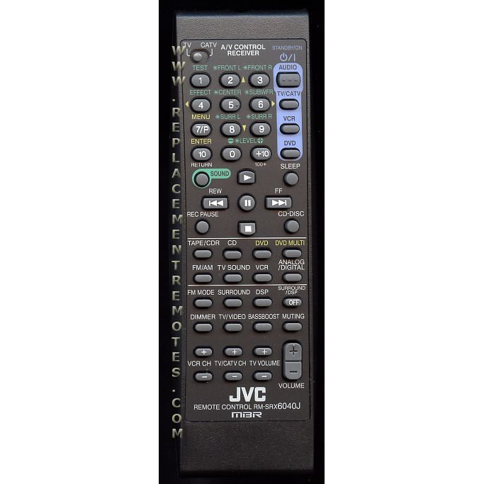 Télécommande du récepteur JVC RMSRX6040J