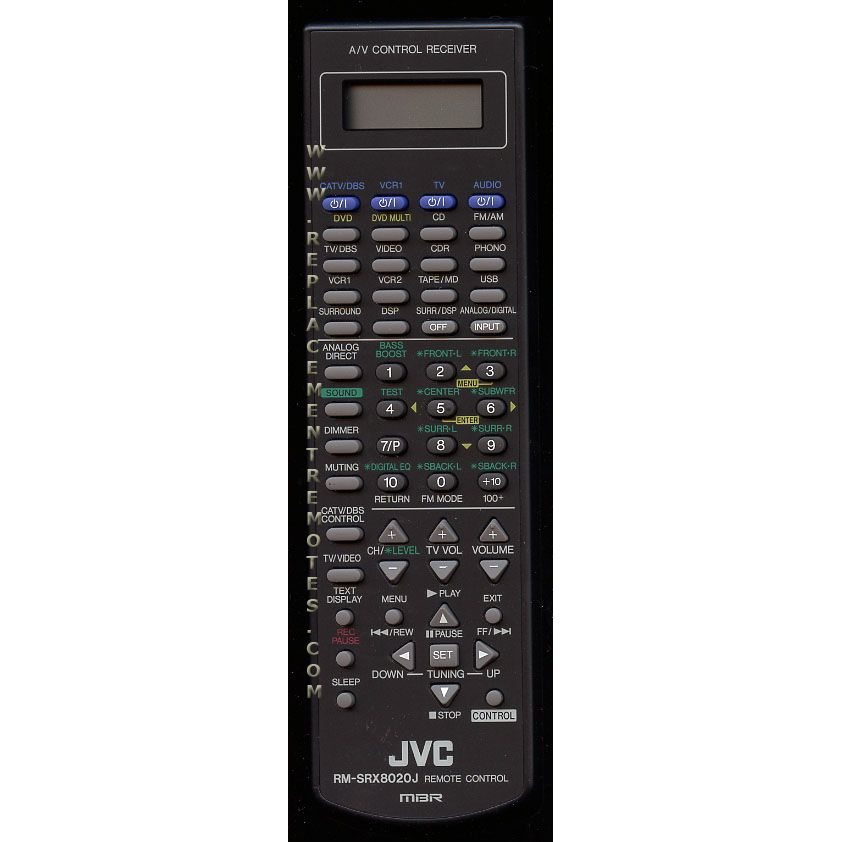 Control remoto del receptor JVC RMSRX8020J