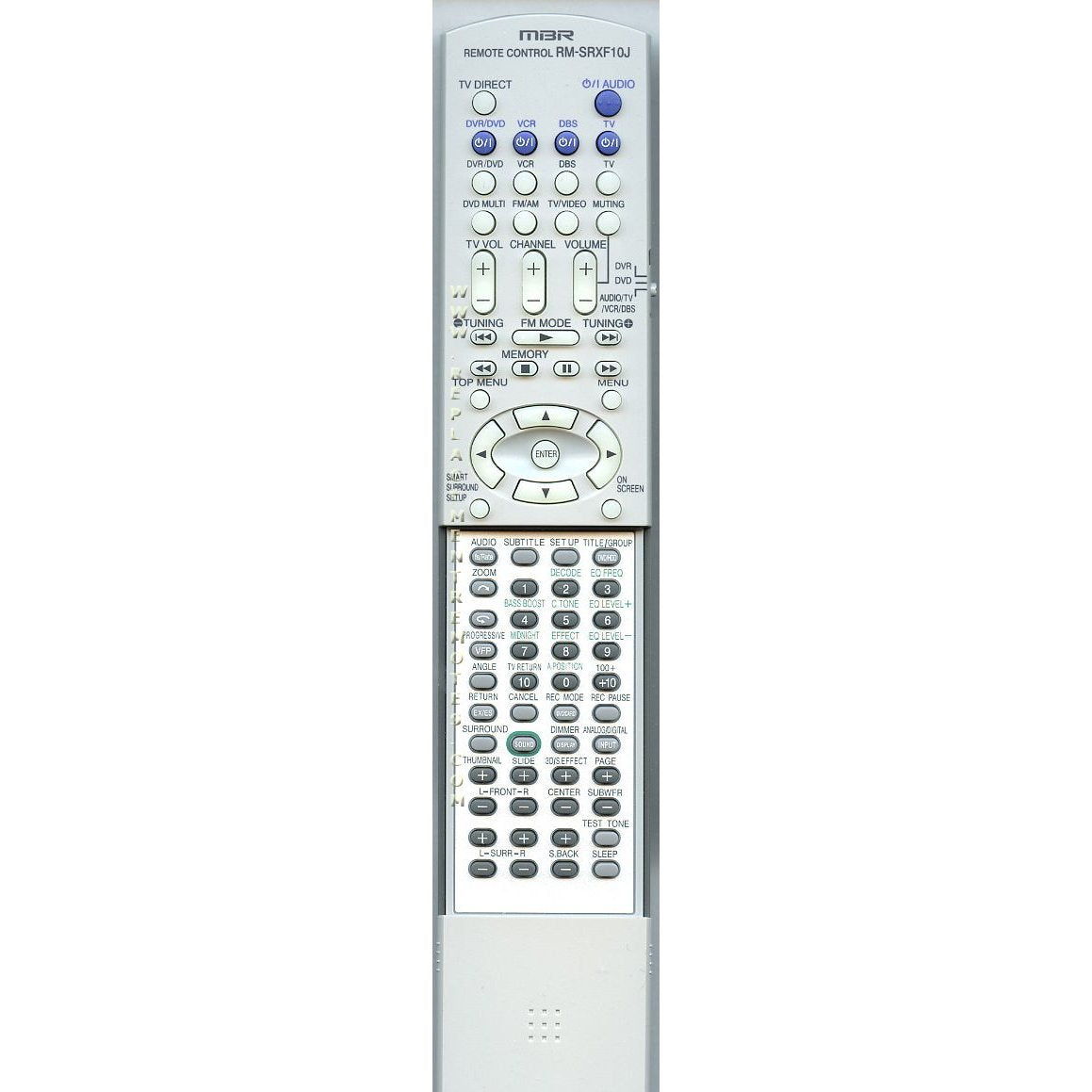 Control remoto del receptor JVC RMSRXF10J