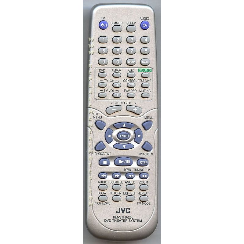JVC RMSTHA25J DVD Remote Control