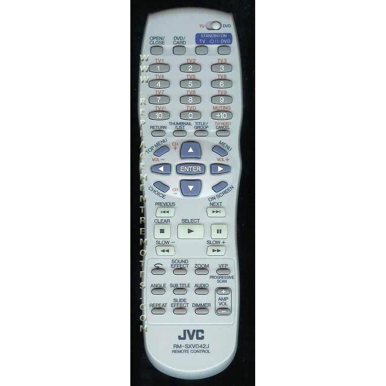 JVC RMSXV042J Audio Remote Control