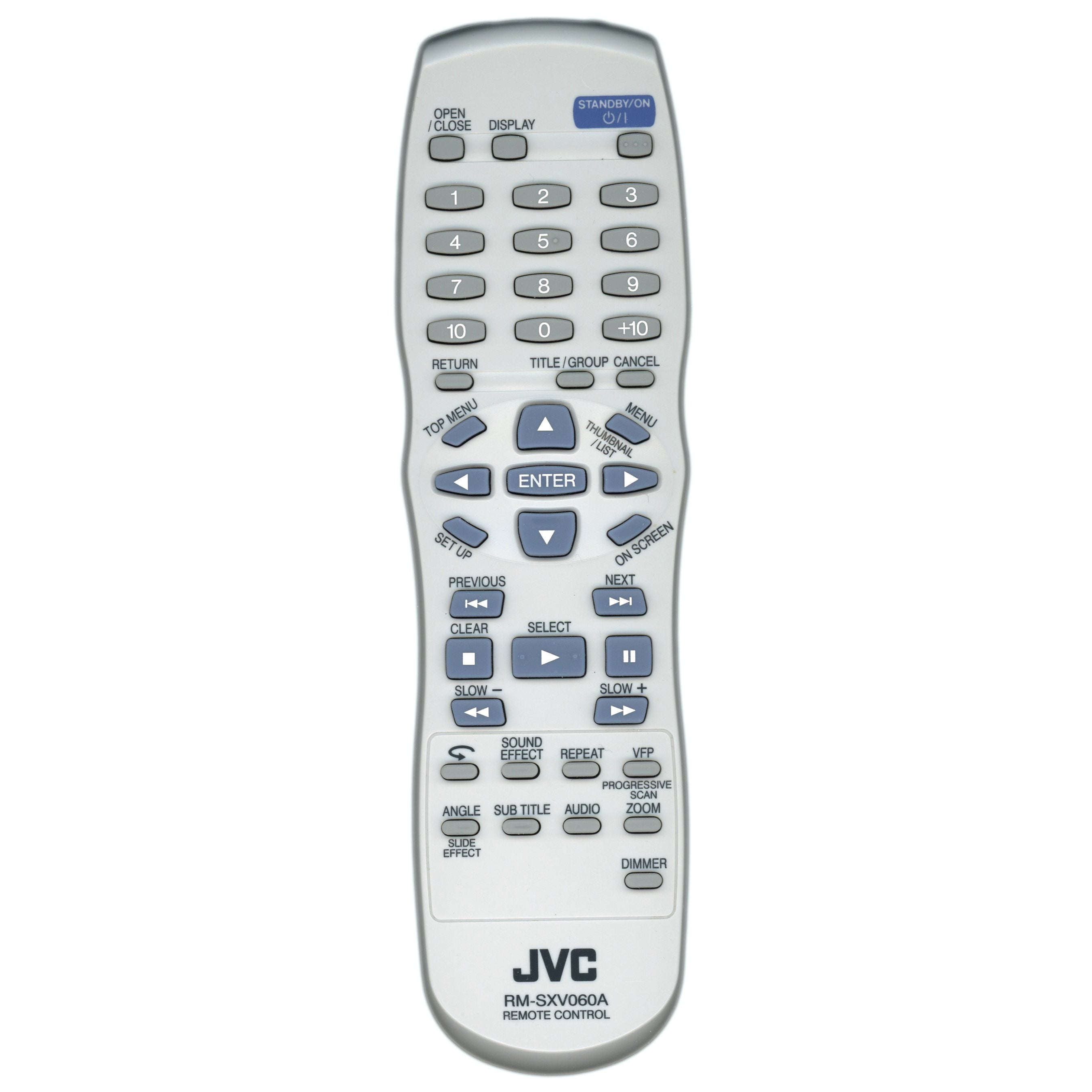 JVC RMSXV060A DVD Remote Control