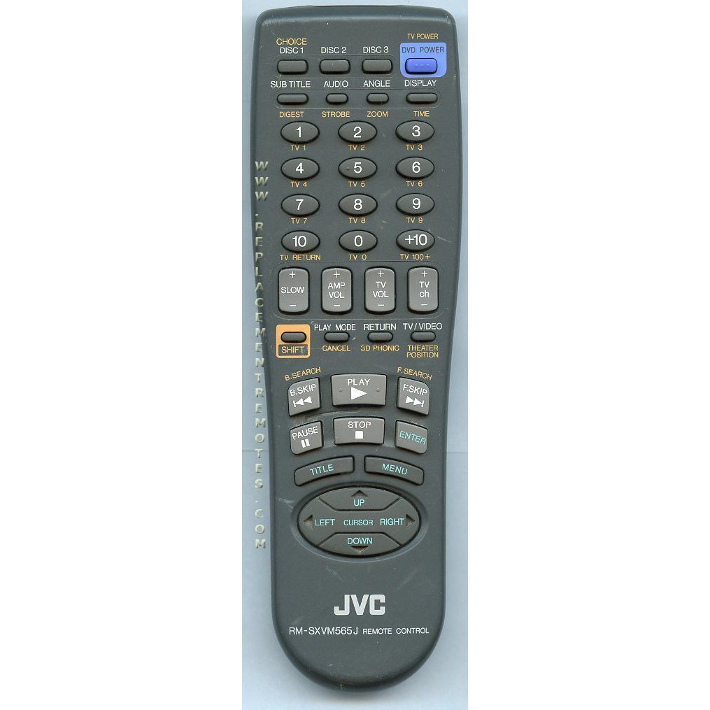 JVC RMSXVM565J TV Remote Control
