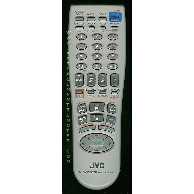 JVC RMSXVM567U TV Remote Control