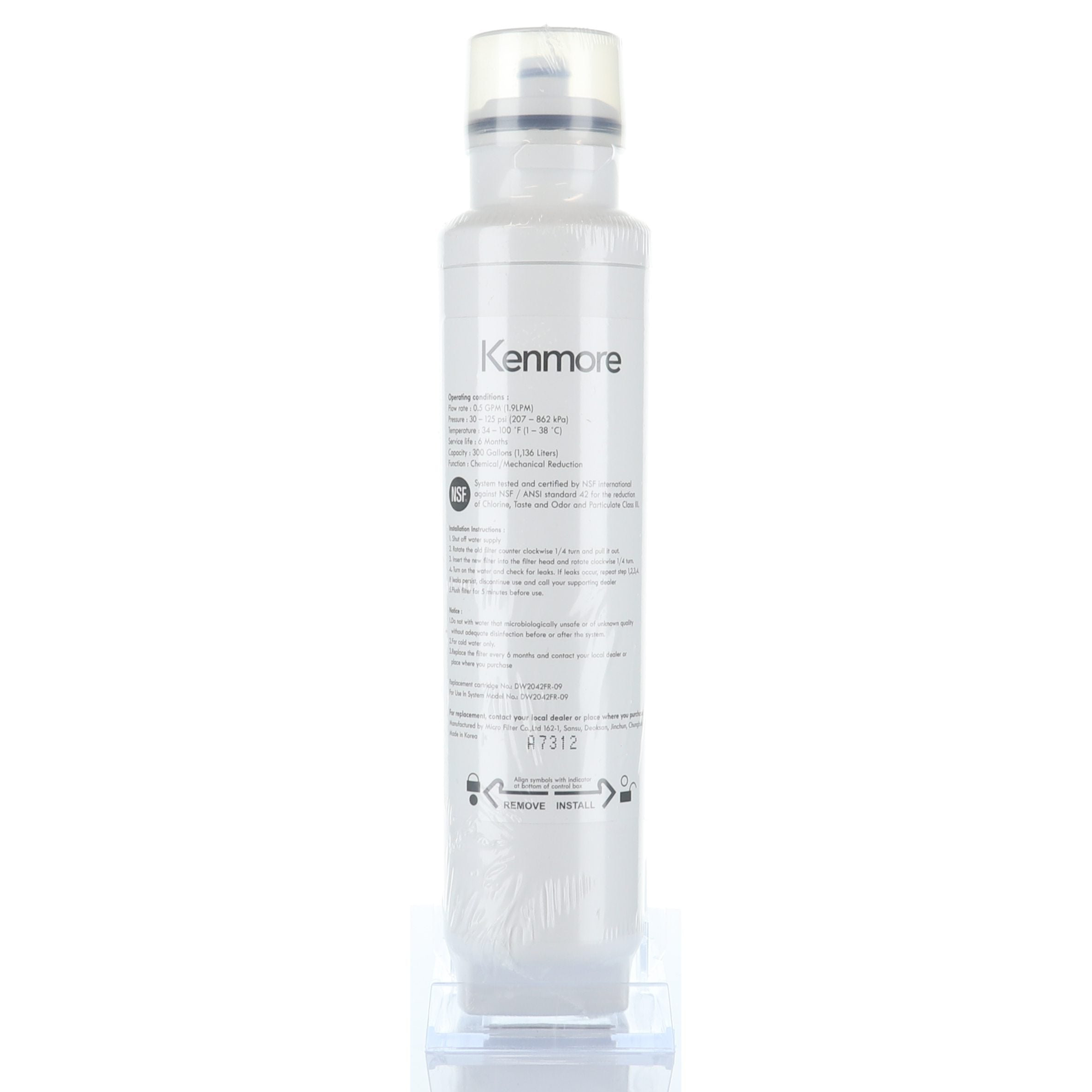 Kenmore 60199-0006802-00 Refrigerator Water Filter