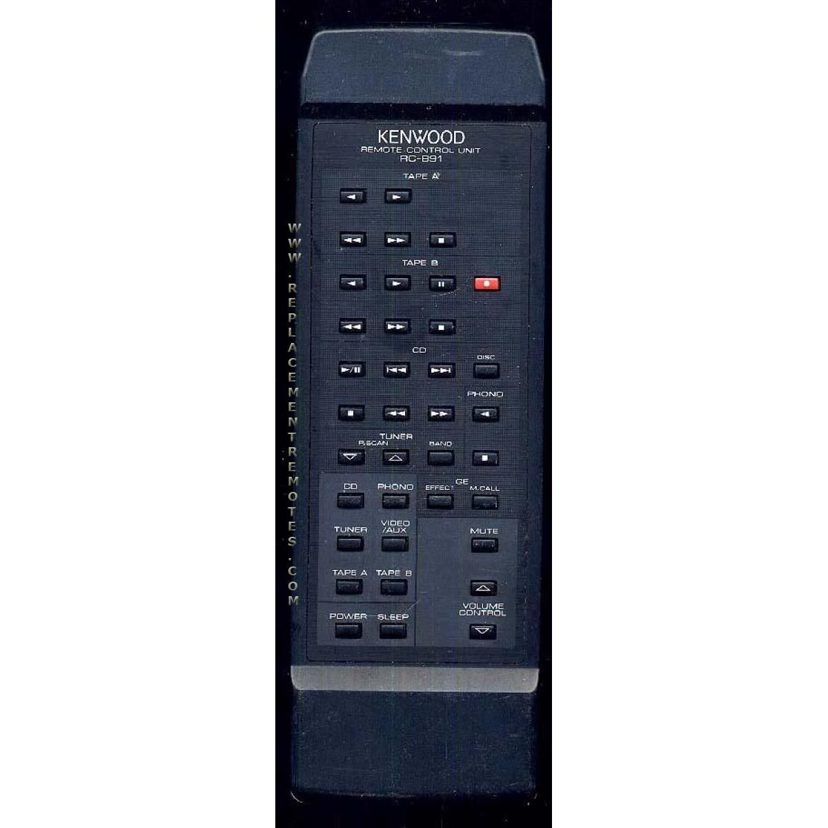 Kenwood KRX891 Receiver Remote Control