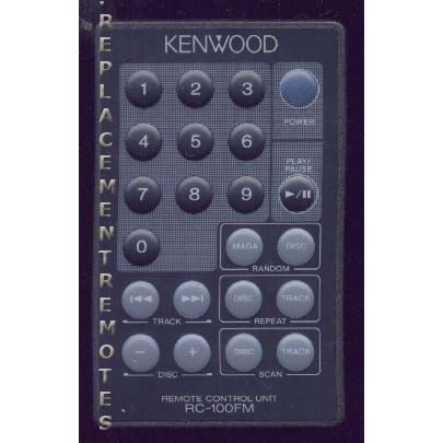 Control remoto de audio Kenwood RC100FM