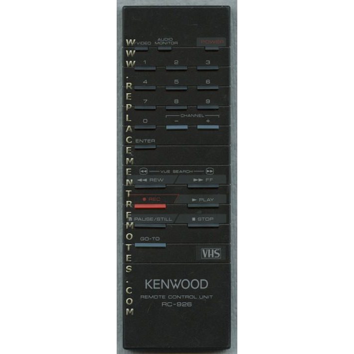 Kenwood RC926 VCR Remote Control