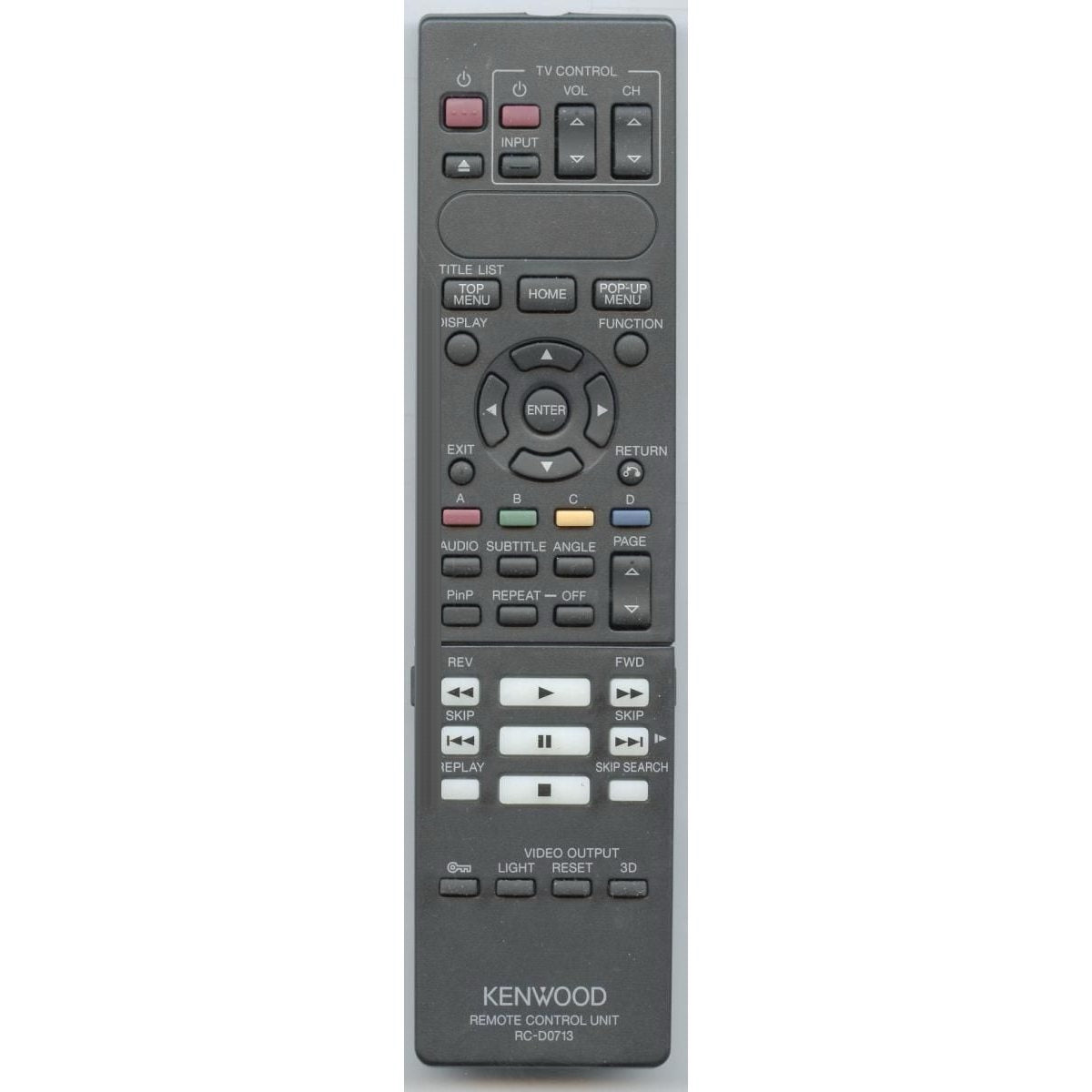 Kenwood RCD0713 DVD Remote Control
