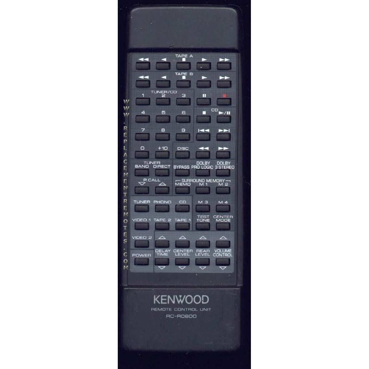 Kenwood RCR0600 Receiver Remote Control
