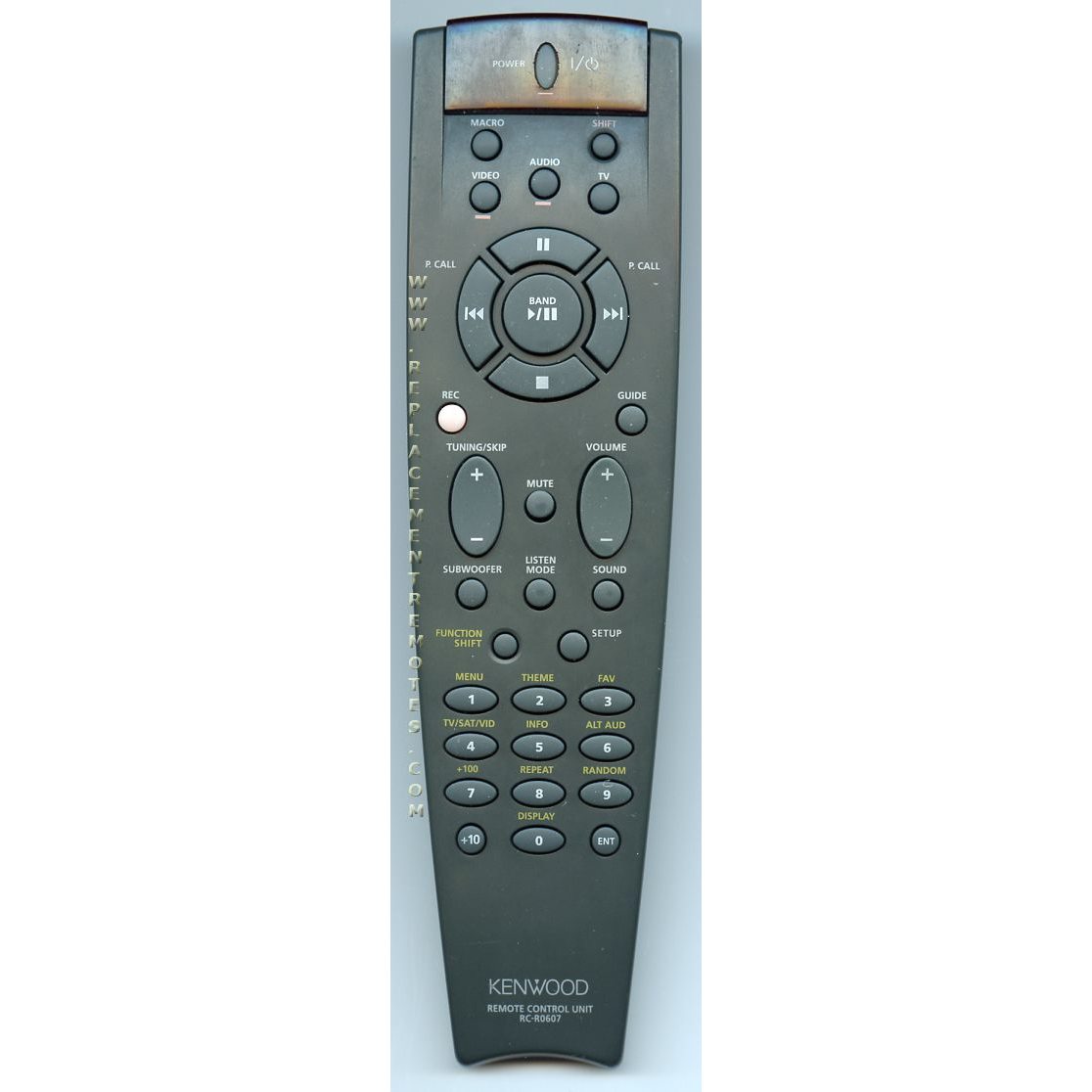 Kenwood RCR0607 Receiver Remote Control
