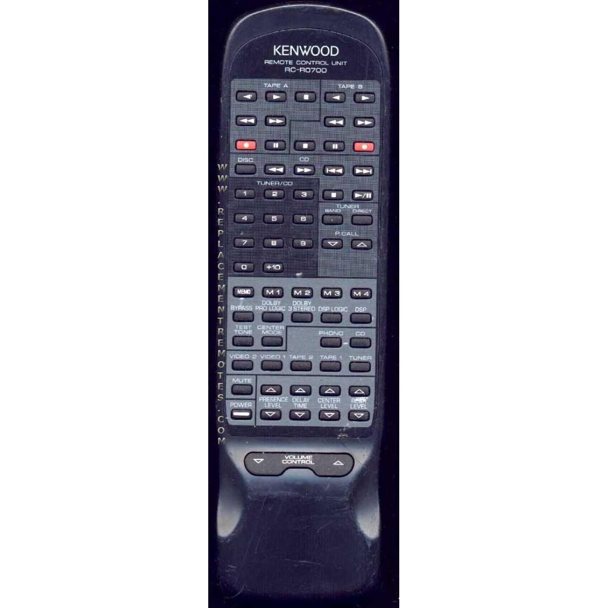 Kenwood RCR0700 Receiver Remote Control