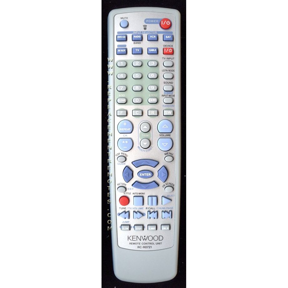 Kenwood RCR0721 Receiver Remote Control