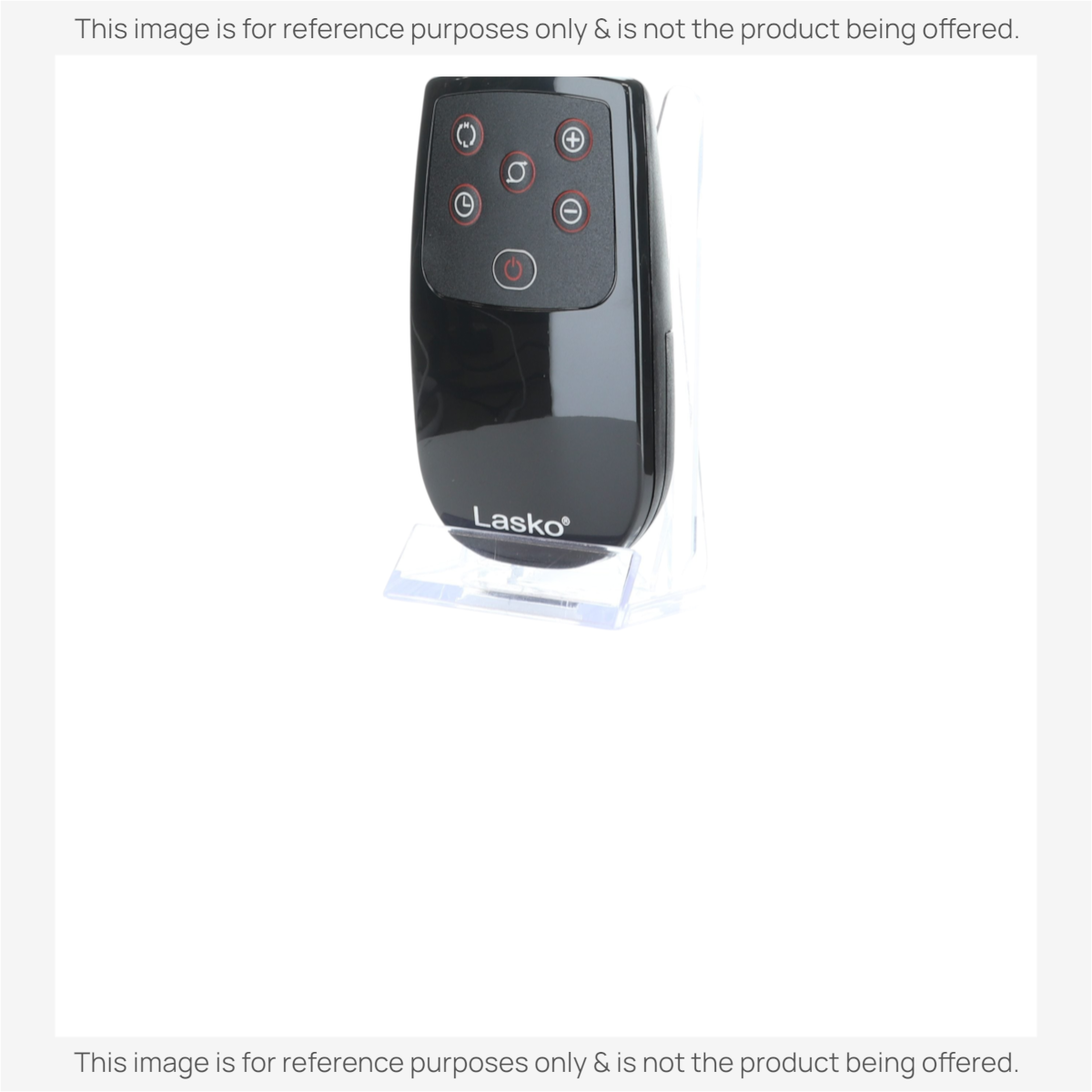 Anderic RRFAN100A replacement remote control for Lasko ceramic space heaters with black finish and red button icons
