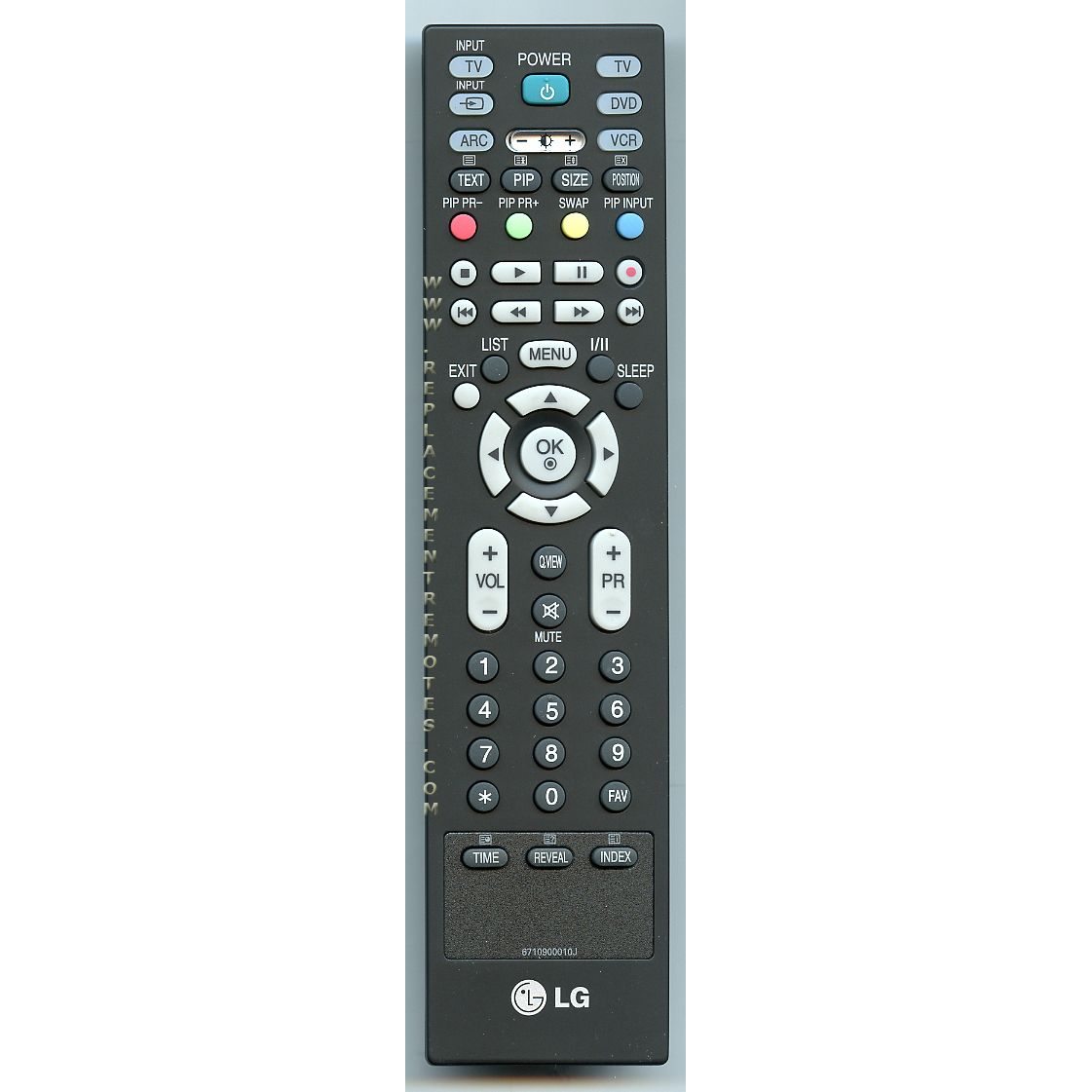 Télécommande pour téléviseur LG 6710900010J