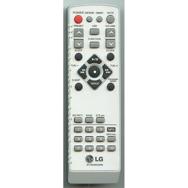 Control remoto de audio LG 6710CMAQ05B