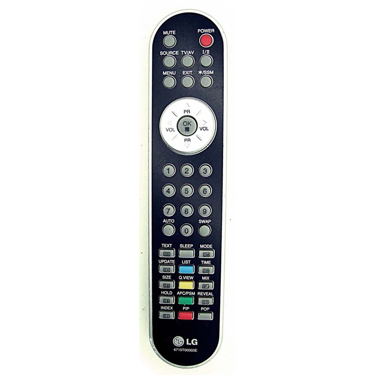 Control remoto del televisor LG 6710T00003E