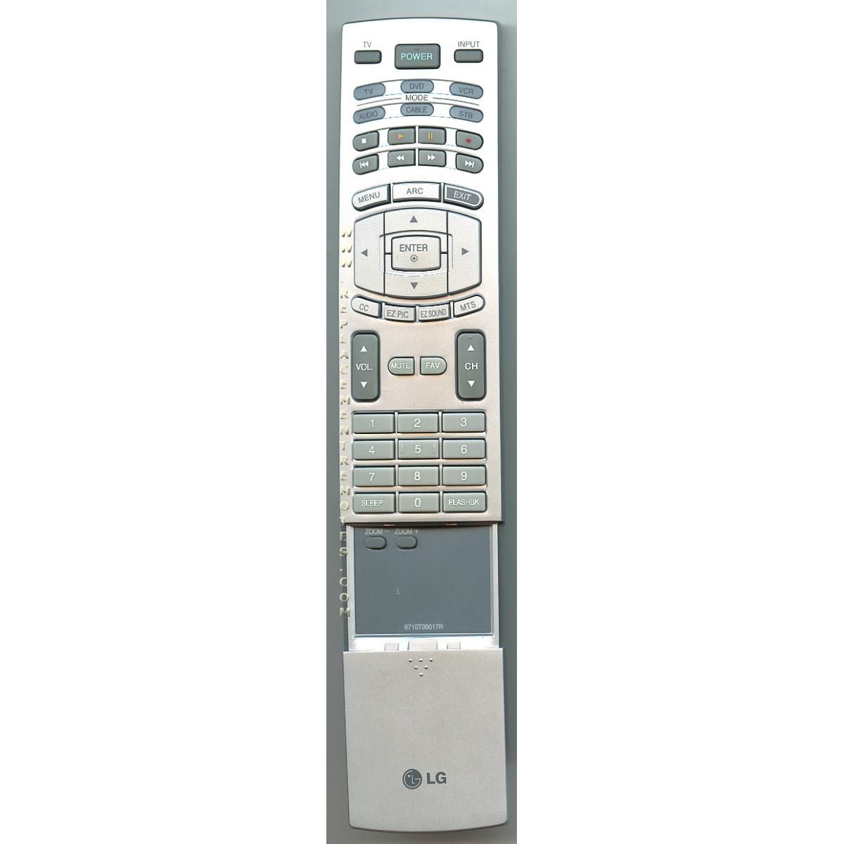 Télécommande pour téléviseur LG 6710T00017R