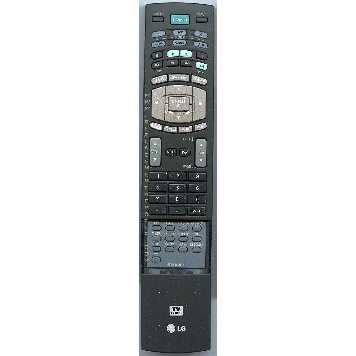 LG 6710T00017X TV Remote Control