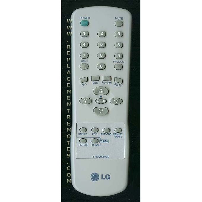 Control remoto del televisor LG 6710V00070E