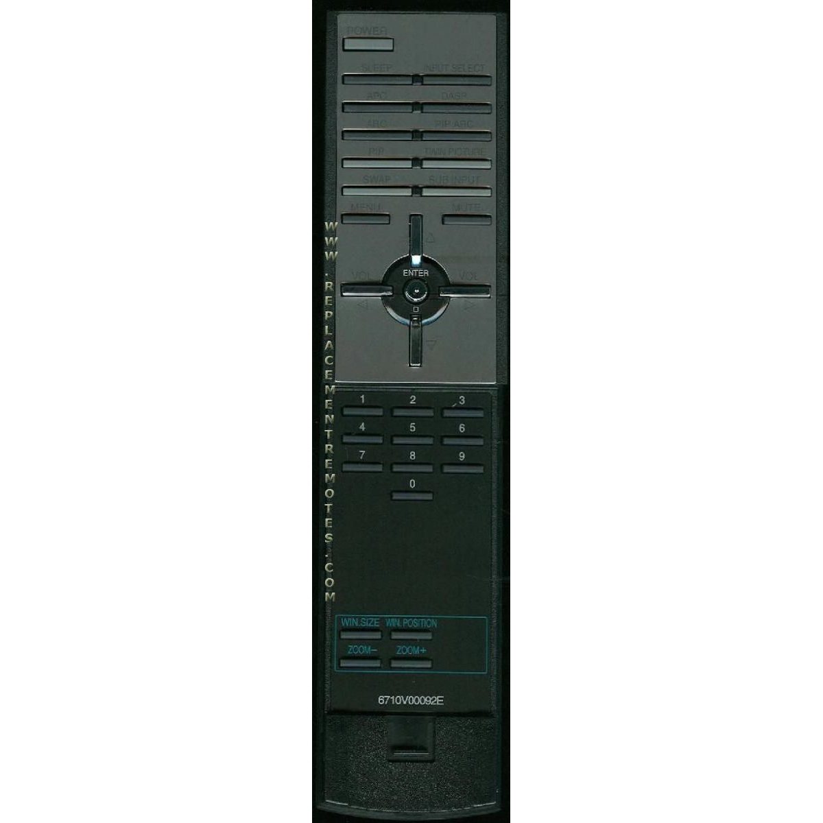 LG 6710V00092E TV Remote Control