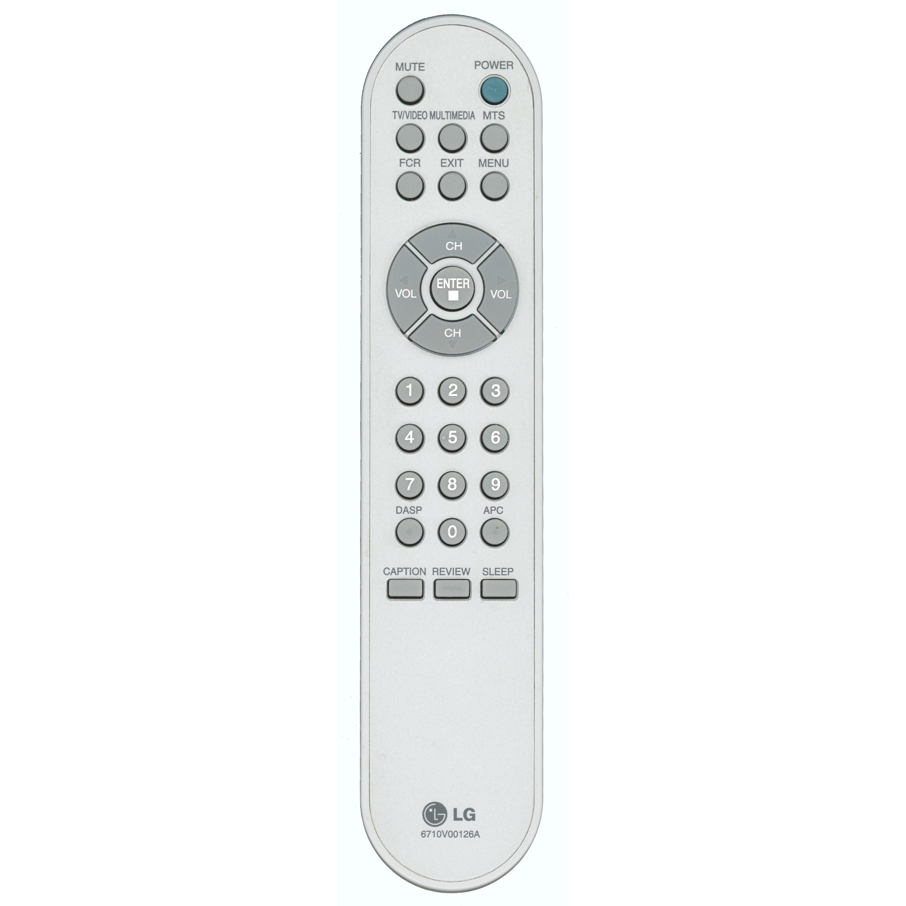 Control remoto para televisor LG 6710V00126A
