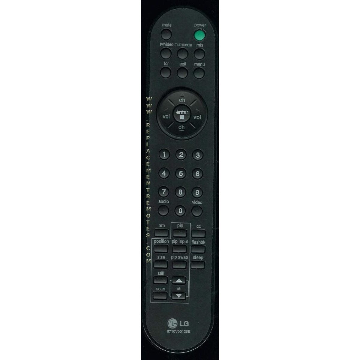 LG 6710V00126E TV Remote Control
