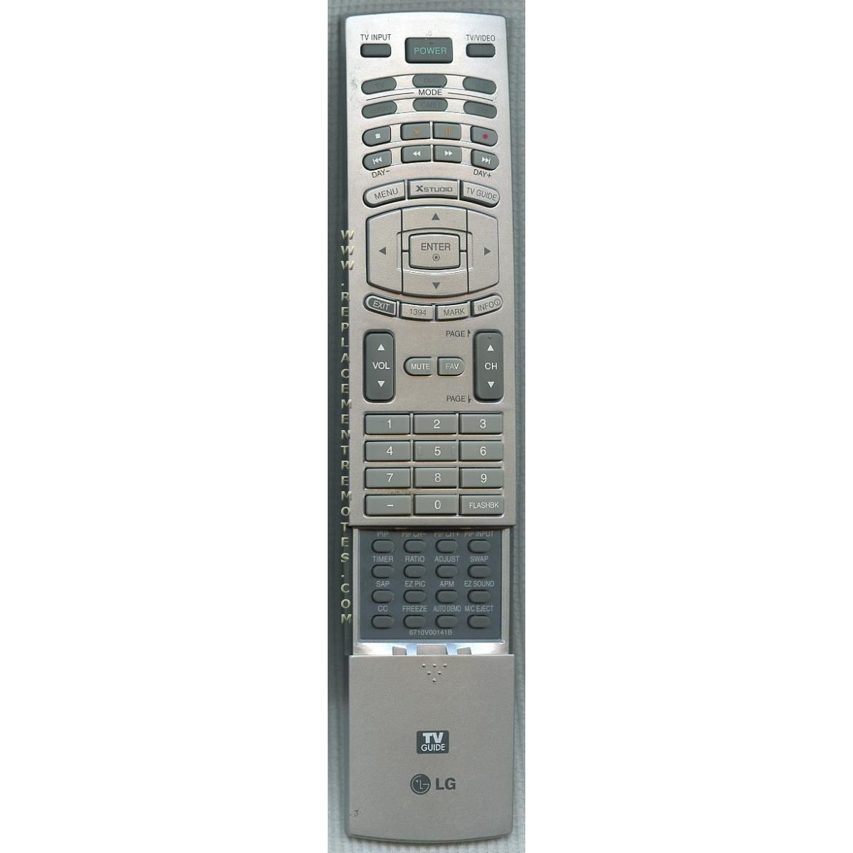Control remoto del televisor LG 6710V00141B