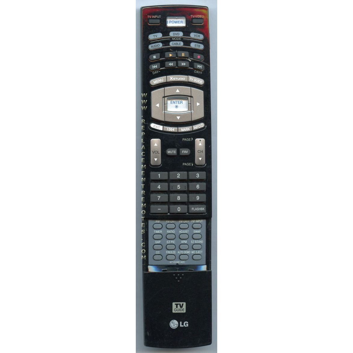 LG 6710V00142C TV Remote Control
