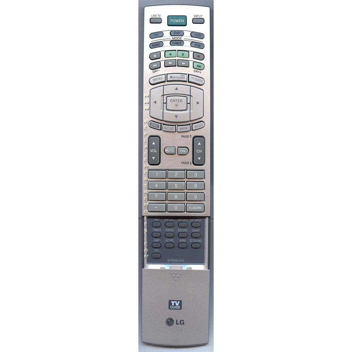 LG 6710V00151Z TV Remote Control
