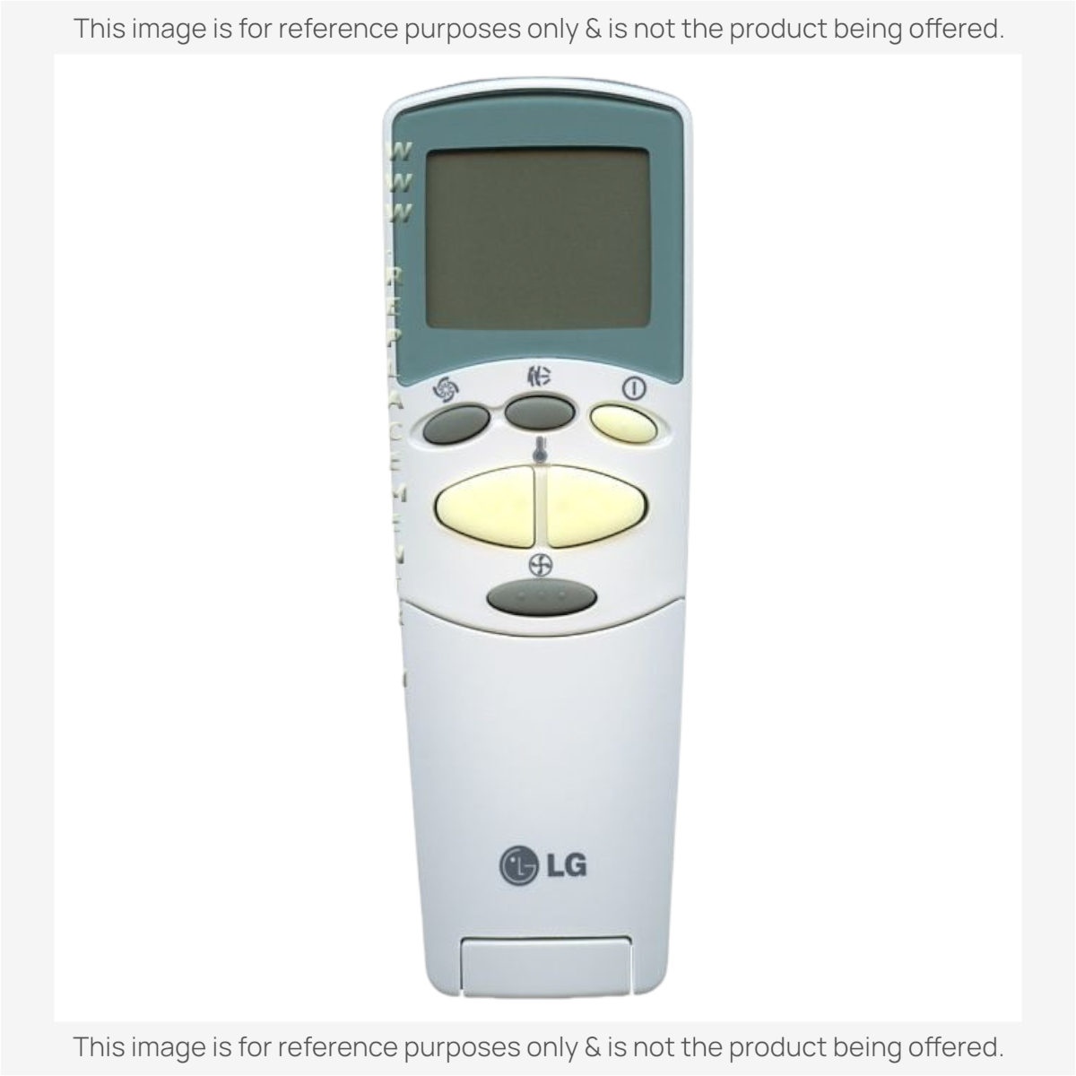 Anderic KTN828 replacement remote for LG air conditioners featuring a backlit LCD screen and intuitive control buttons.