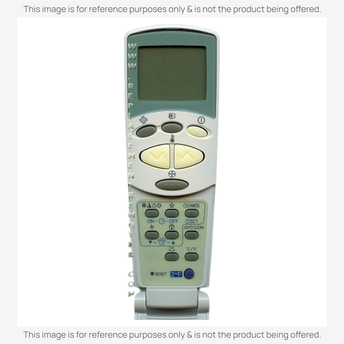 Anderic KTN828 replacement remote control for LG air conditioners with backlit LCD screen and numeric keypad