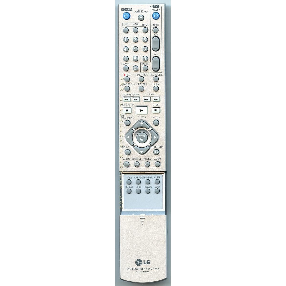 Control remoto de DVD LG 6711R1N159A