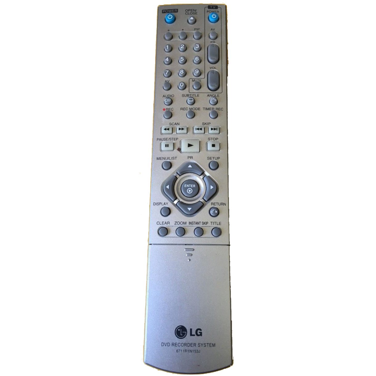 Control remoto para DVD-R LG 6711R1N168B