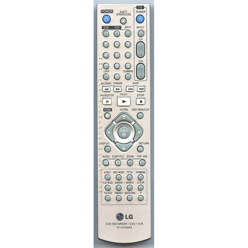 Control remoto para DVD-R LG 6711R1N203A