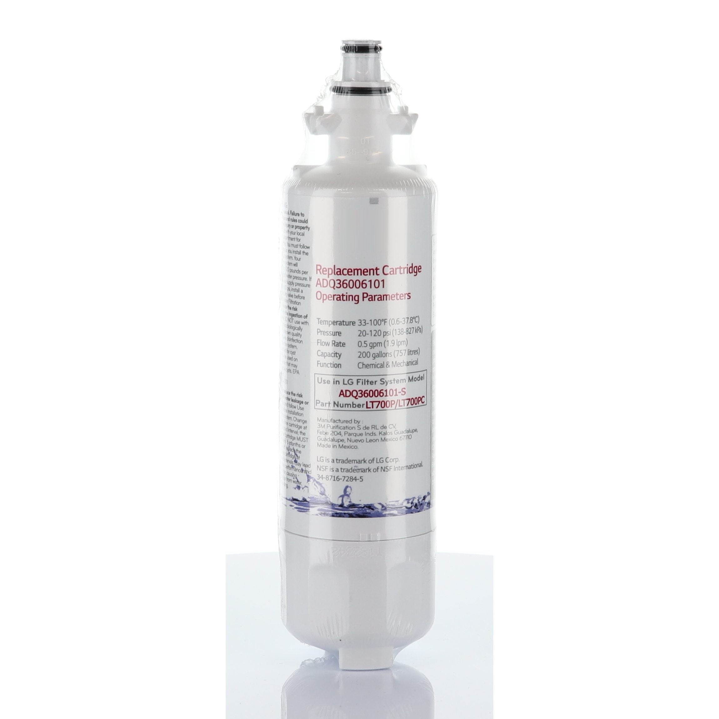 LG ADQ36006101 Refrigerator Water Filter