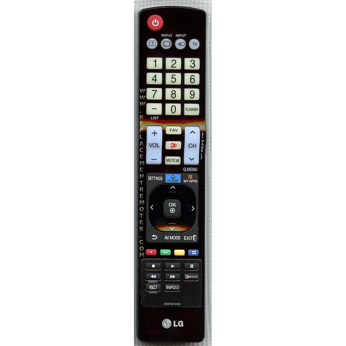 Control remoto para TV LG AGF76578719