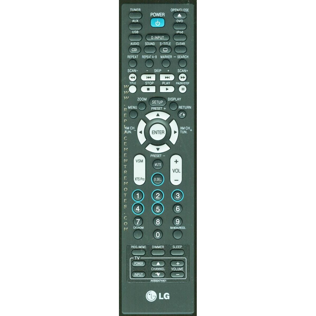 LG AKB32474401 Home Theater Remote Control