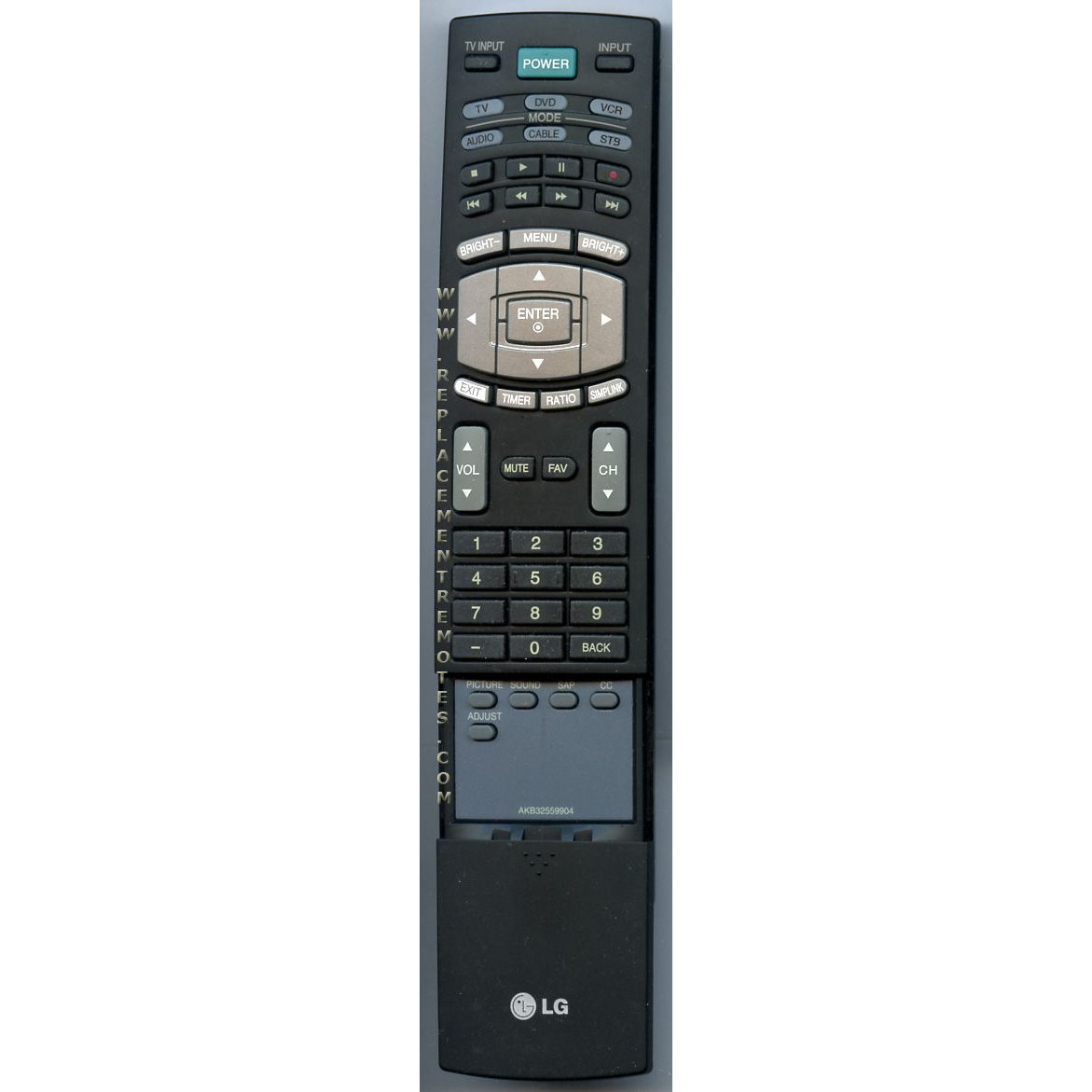 LG AKB32559904 TV Remote Control