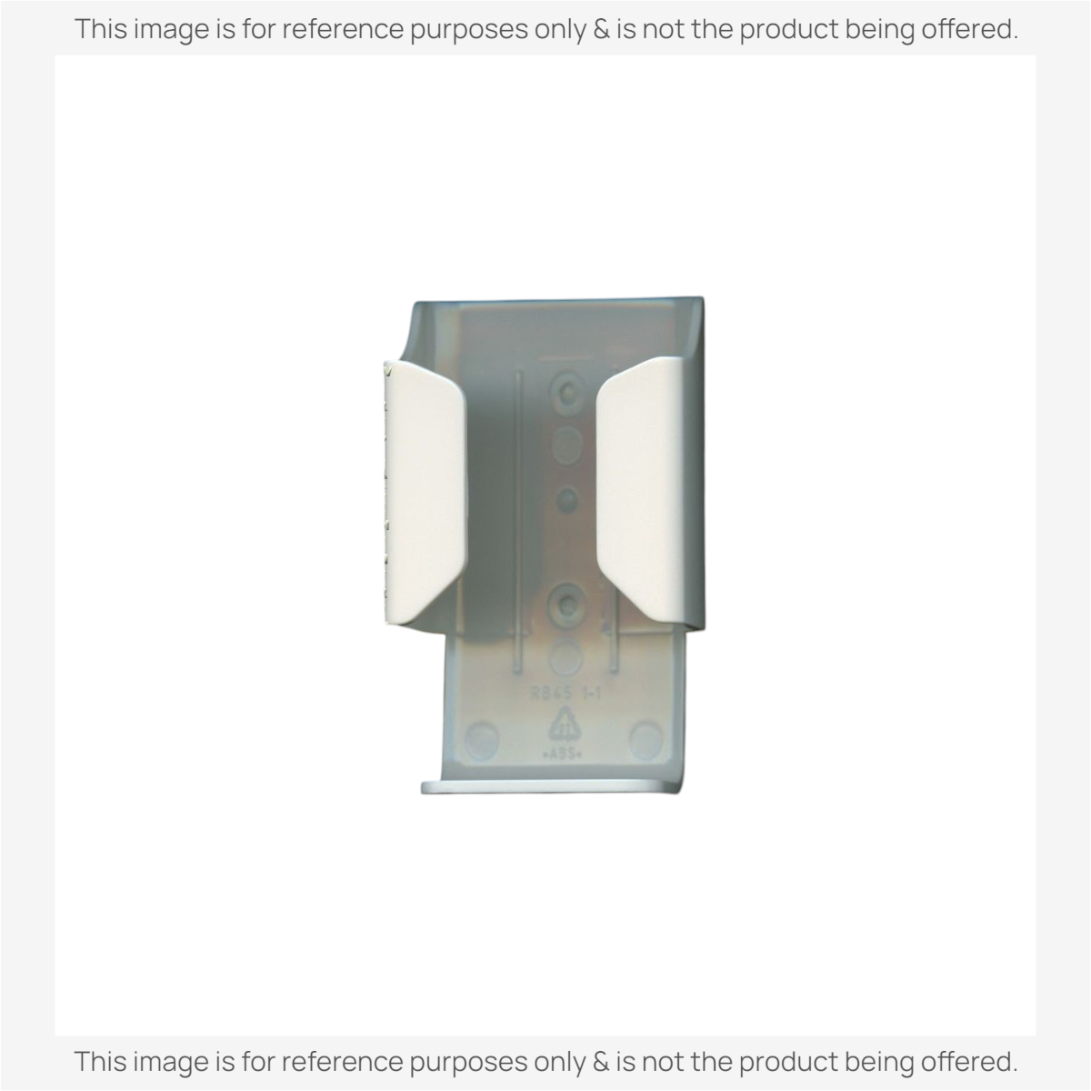 Anderic white plastic wall-mount holder for air conditioner remote control with a minimalist design.