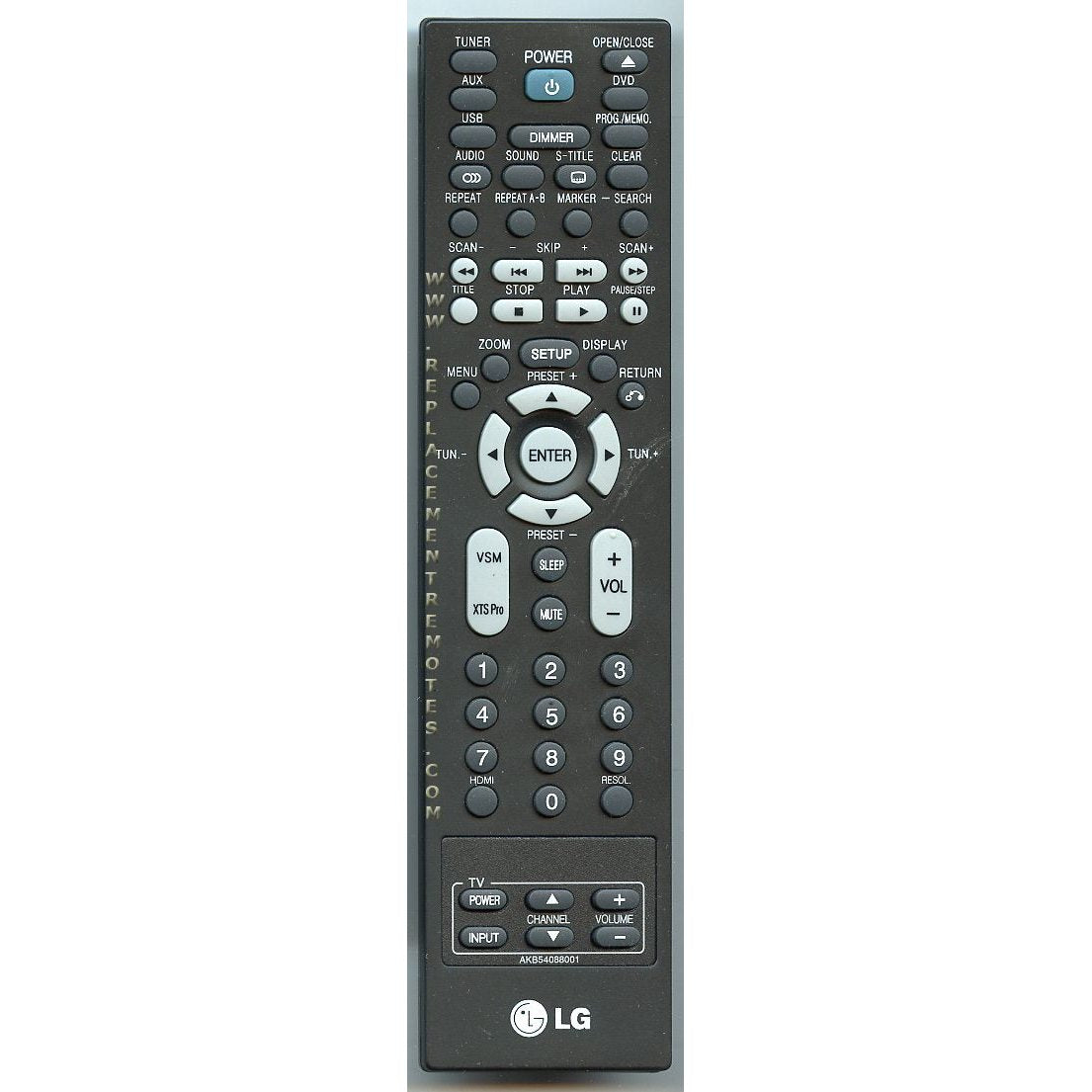 LG AKB54088001 Home Theater Remote Control