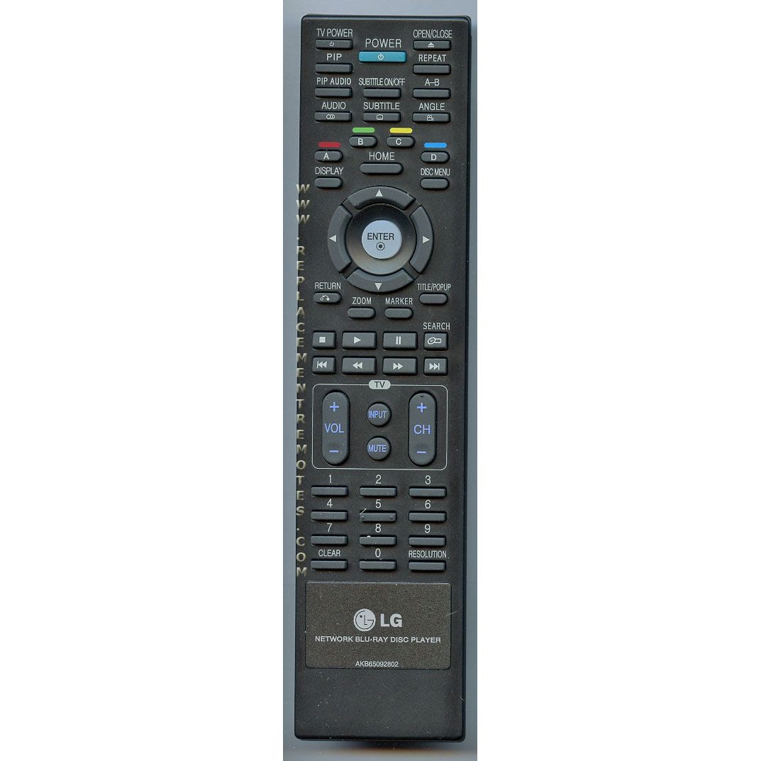 Control remoto de Blu-ray LG AKB65092802