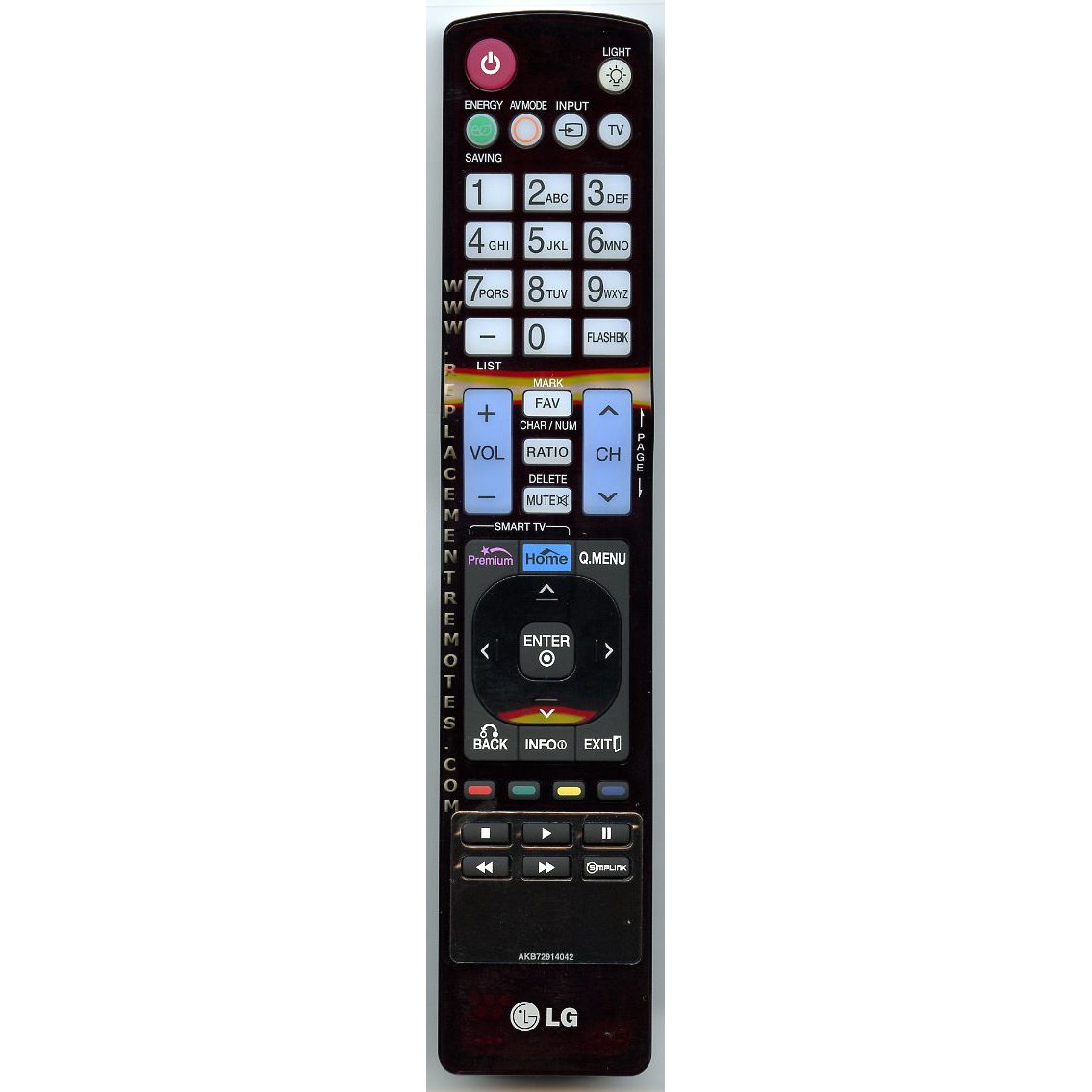 Télécommande pour téléviseur LG AKB72914042